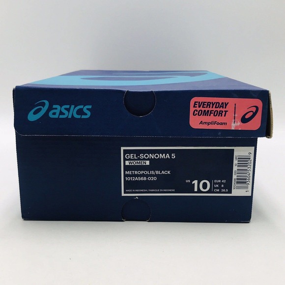 Asics Women's 10 Gel-Sonoma 5 Metropolis/Black Sneakers Tennis Shoes New - Picture 6 of 6